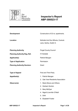 Inspector's Report ABP-300523-17