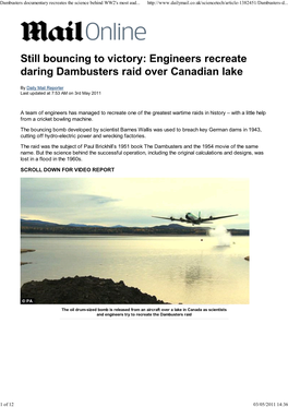 Dambusters Documentary Recr