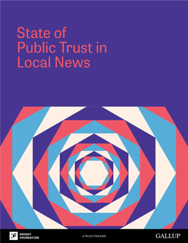 State of Public Trust in Local News