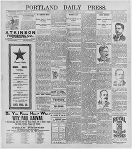 Portland Daily Press: June 4, 1896