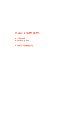 25.06.2014 PRIMA BOZZA Annotazioni