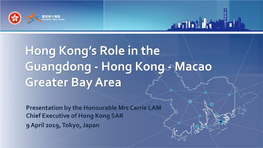 Hong Kong's Role in the Guangdong