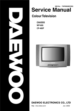 Service Manual Colour Television