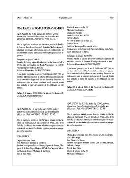 CONSEJERIA DE ECONOMIA, INDUSTRIA Y COMERCIO Tensión De Servicio En Kv.: 66