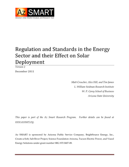 Az SMART Regulations and Standards Nov