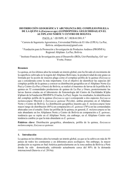 Distribución Geográfica Y Abundancia Del Complejo