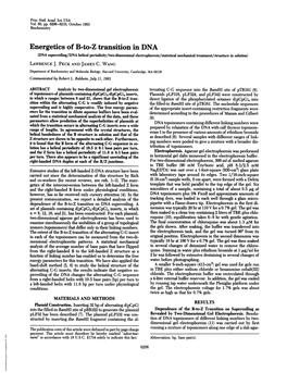 Energetics of B-To-Z Transition In