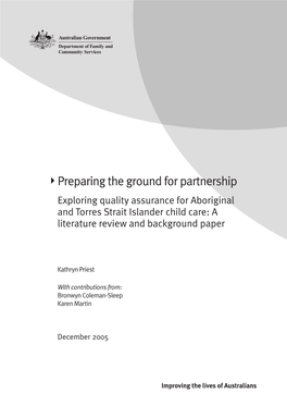 Exploring QA for Indigenous Child Care