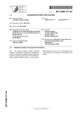 Stabilized Malathion Microcapsule Formulations