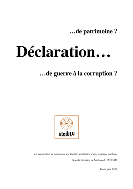 …De Patrimoine ? …De Guerre À La Corruption ?