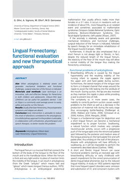 Lingual Frenectomy