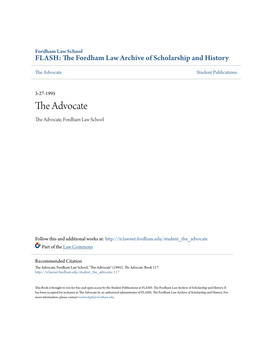 The Fordham Law Archive of Scholarship and History