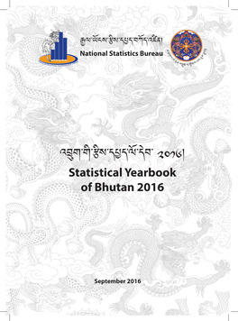 Statistical Yearbook of Bhutan 2016