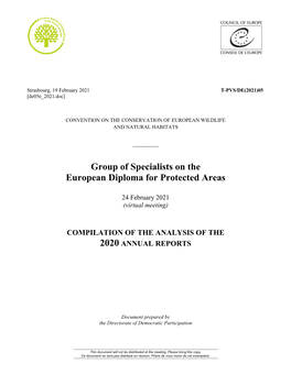 Group of Specialists on the European Diploma for Protected Areas