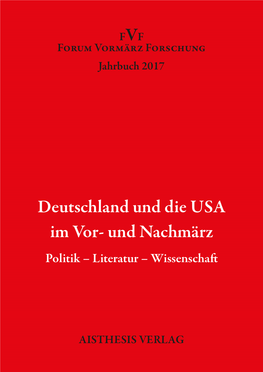 Forum Vormärz Forschung, Jahrbuch 2017, 23. Jahrgang