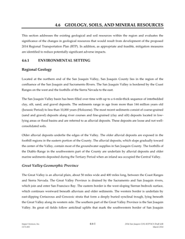 4.6 Geology and Soils