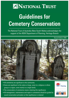 Guidelines for Cemetery Conservation