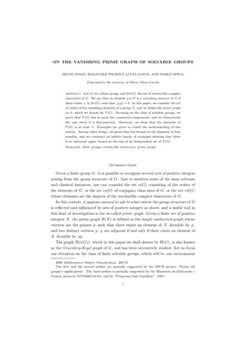 On the Vanishing Prime Graph of Solvable Groups