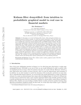 Kalman Filter Demystified: from Intuition to Probabilistic Graphical Model To