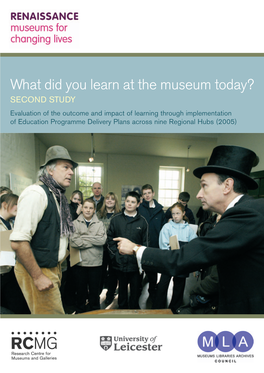 What Did You Learn at the Museum Today?