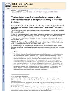 NIH Public Access Author Manuscript Chem Biol