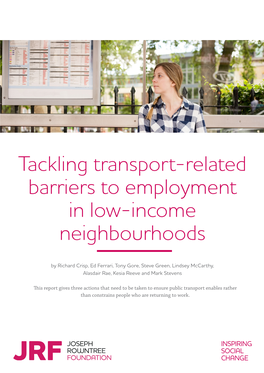 Tackling Transport-Related Barriers Low-Income Neighbourhoods