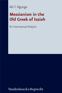 Messianism in the Old Greek of Isaiah