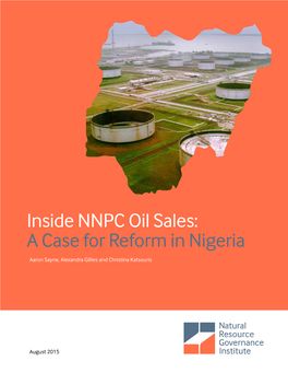Inside NNPC Oil Sales: a Case for Reform in Nigeria