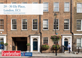 29 - 30 Ely Place, London, EC1 Rare Midtown Freehold Opportunity