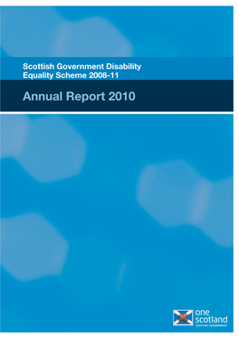 Scottish Government Disability Equality Scheme 2008-11: Annual Report 2010