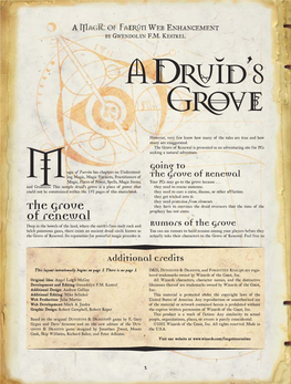 A Druid's Grove