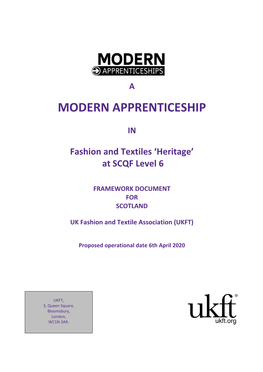 Fashion and Textiles 'Heritage' at SCQF Level 6