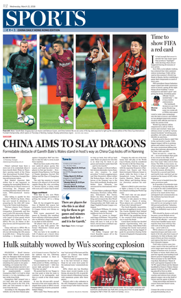 CHINA AIMS to SLAY DRAGONS the Same Momentum­Killing Stop­ Pages That Infuriate Aficionados of the NBA, NHL and NFL