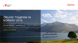 Cruise Tourism in Norway 2019