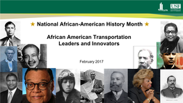 National African-American History Month African