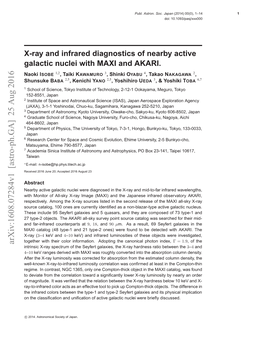 X-Ray and Infrared Diagnostics of Nearby Active Galactic Nuclei