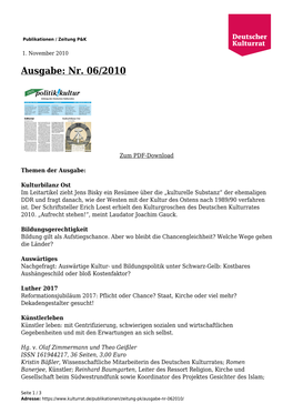 Ausgabe: Nr. 06/2010