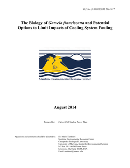 The Biology of Garveia Franciscana and Potential Options to Limit Impacts of Cooling System Fouling