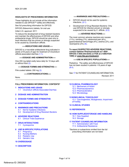 Fidaxomicin, DIFICID Is Not Effective for Treatment of Systemic Infections