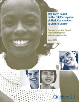 Task Force Report on the Full Participation on Black Communities