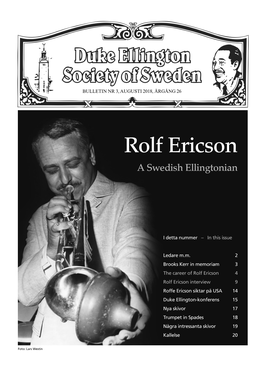 Rolf Ericson a Swedish Ellingtonian