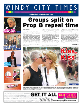 Groups Split on Prop 8 Repeal Time