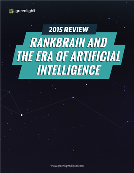 Rankbrain and the Era of Artificial Intelligence Rankbrain and the Era of Artificial Intelligence