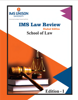 IMS Law Review School of Law