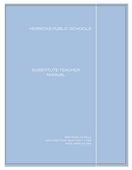 Substitute Teacher Manual