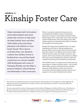 Wikihow for Kinship Foster Care