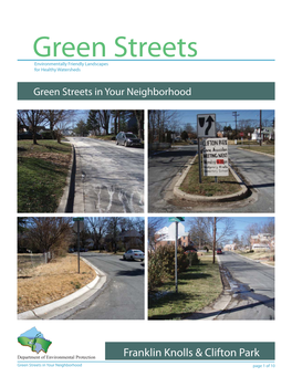 Green Streets Brochure