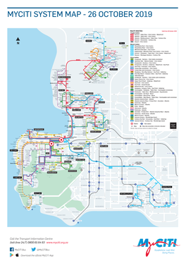 Myciti System Map - 26 October 2019