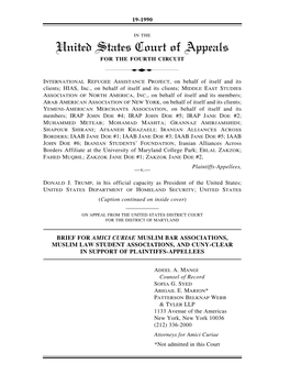 Amicus Brief in IRAP V. Trump