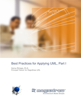 Best Practices for Applying UML, Part I